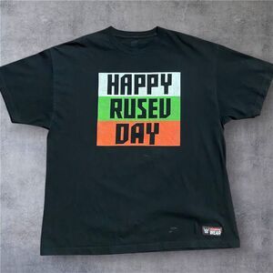 WWE Authentic Wear Happy Rusev Day Flag Tee Black Big & Tall Men's Size XXL
